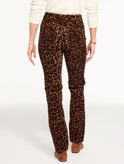 STRAIGHT LEG STRETCH CORDUROY PANTS - SPECTACULAR ANIMAL