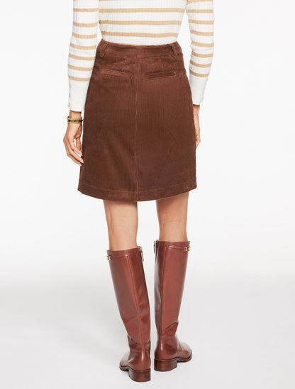 CORDUROY A-LINE SKIRT