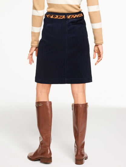 CORDUROY A-LINE SKIRT
