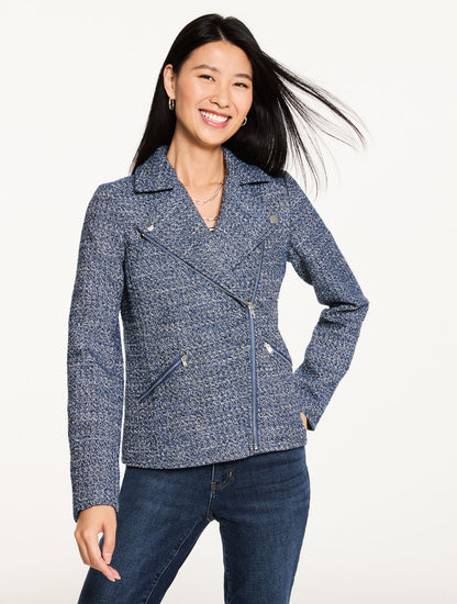 MISTY TWEED MOTO JACKET