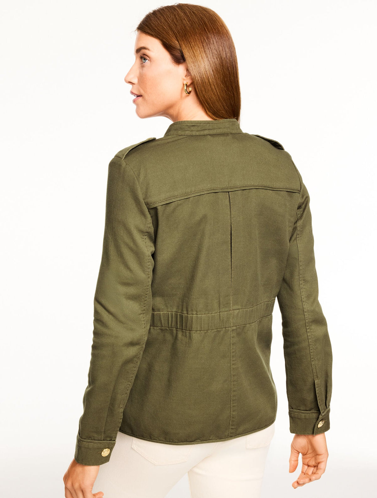 SLUB TWILL MILITARY JACKET