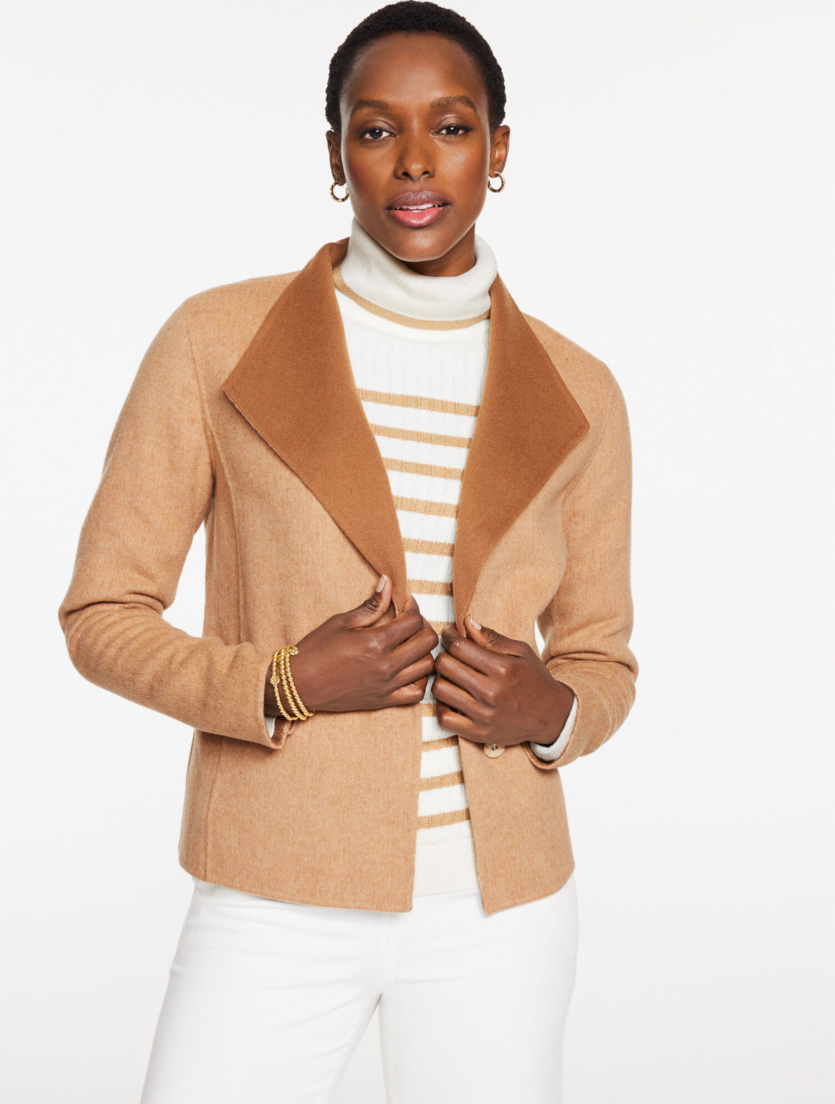 DOUBLE FACE WOOL BLEND JACKET