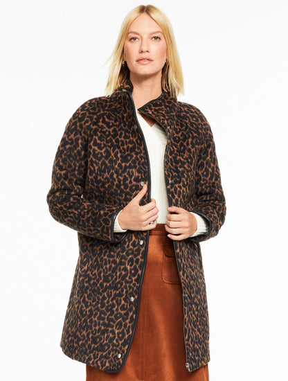 TONAL ANIMAL JACQUARD JACKET
