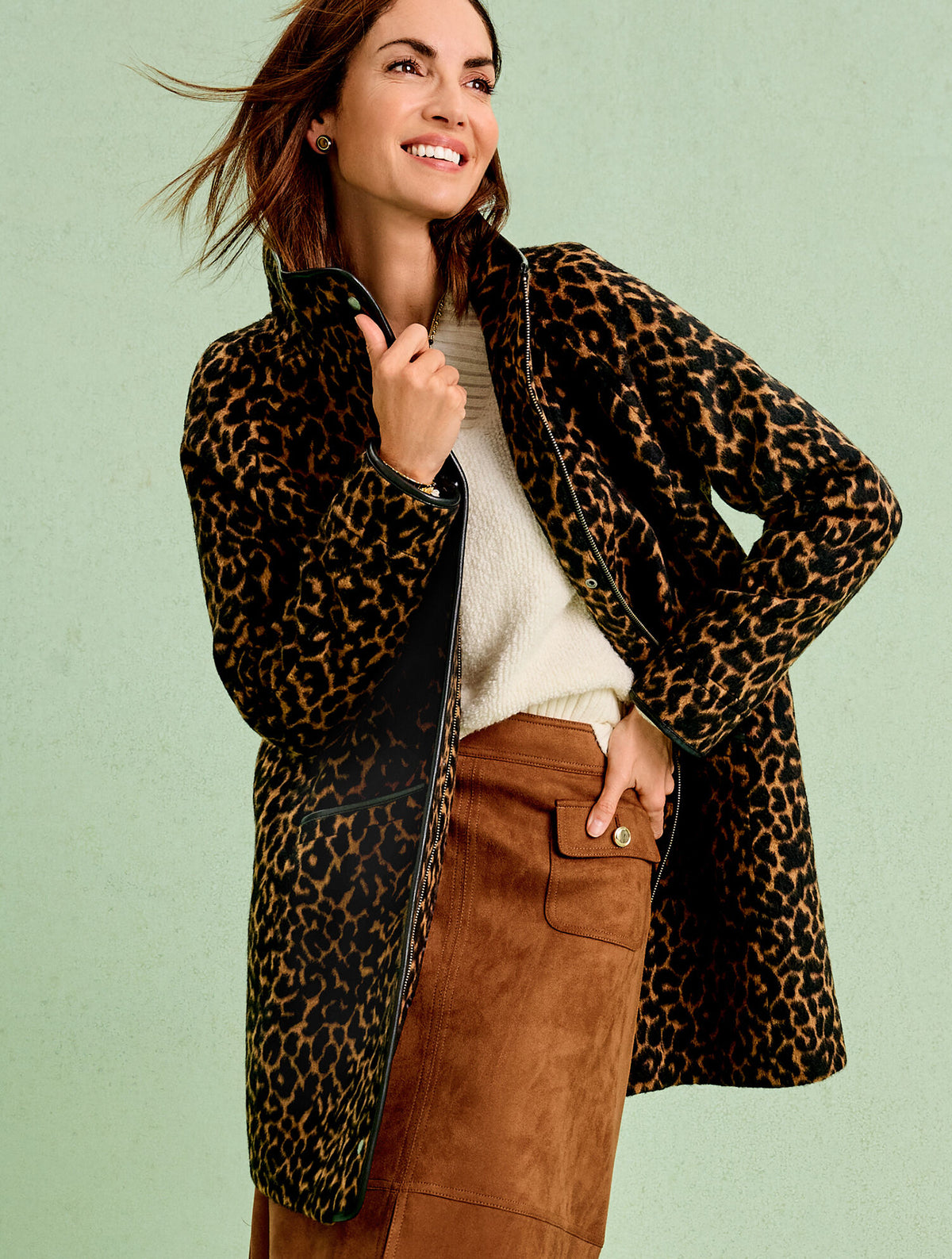 TONAL ANIMAL JACQUARD JACKET