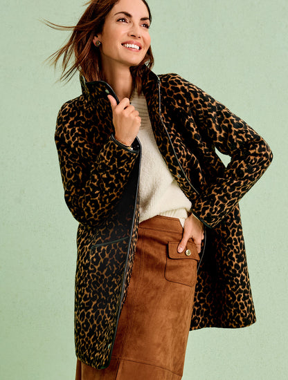 TONAL ANIMAL JACQUARD JACKET
