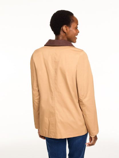 COATED COTTON BARN JACKET