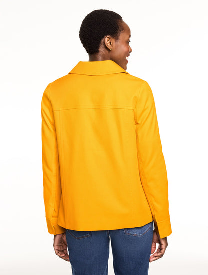 COTTON TWILL TOGGLE JACKET
