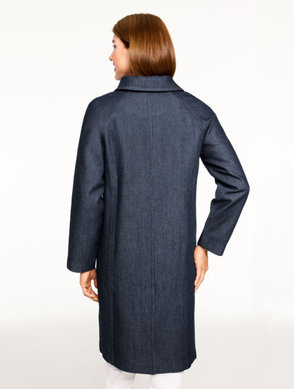 DENIM MAC COAT