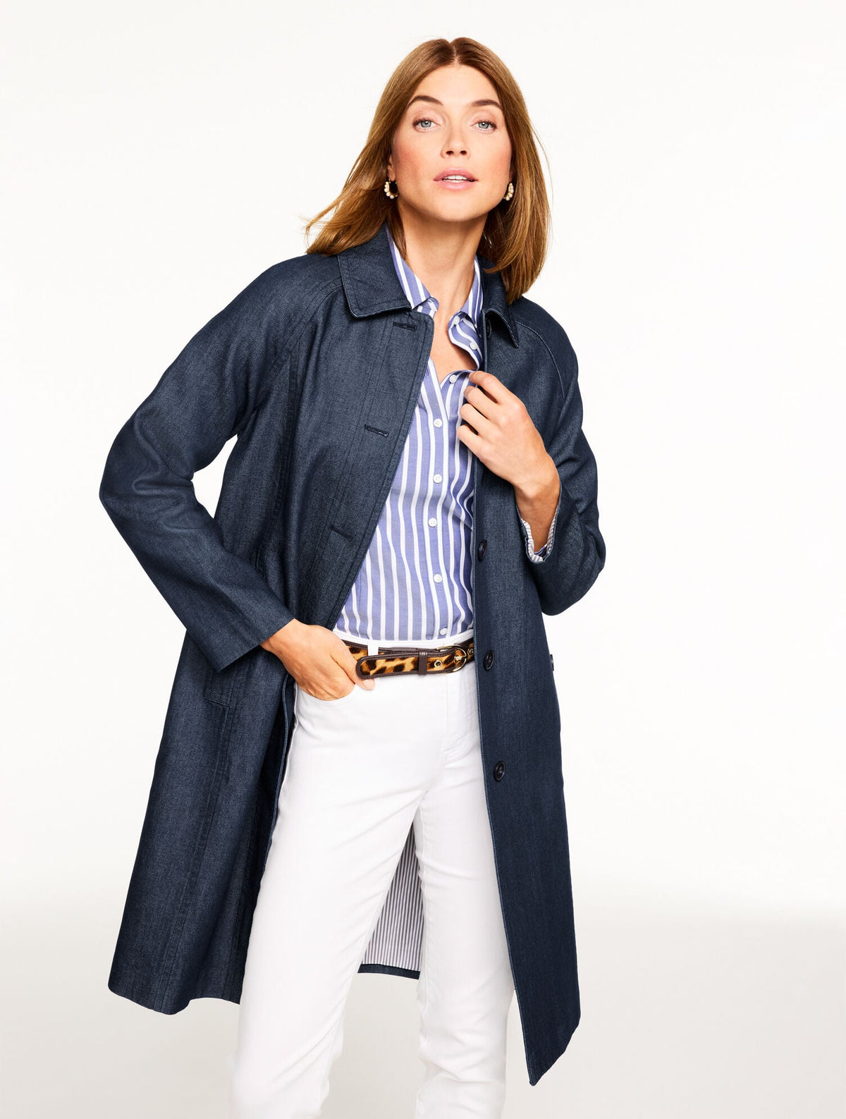 DENIM MAC COAT