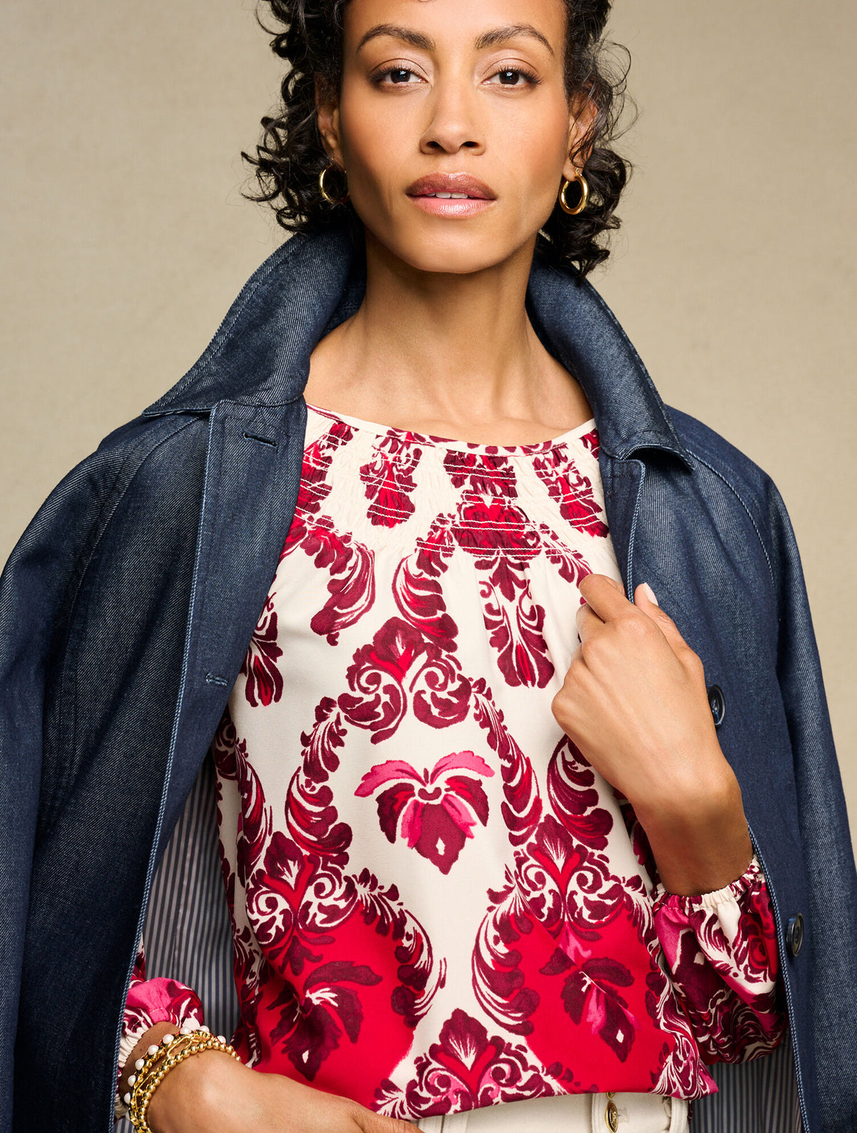 DENIM MAC COAT
