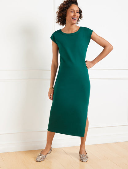 PASSPORT PONTE SCOOP NECK DRESS