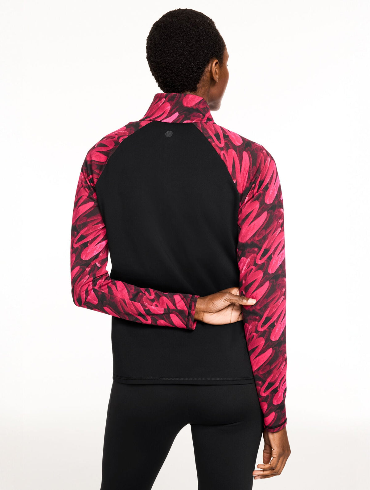 PERFORMANCE COMPRESSION HALF ZIP PULLOVER - BRUSHED LINES