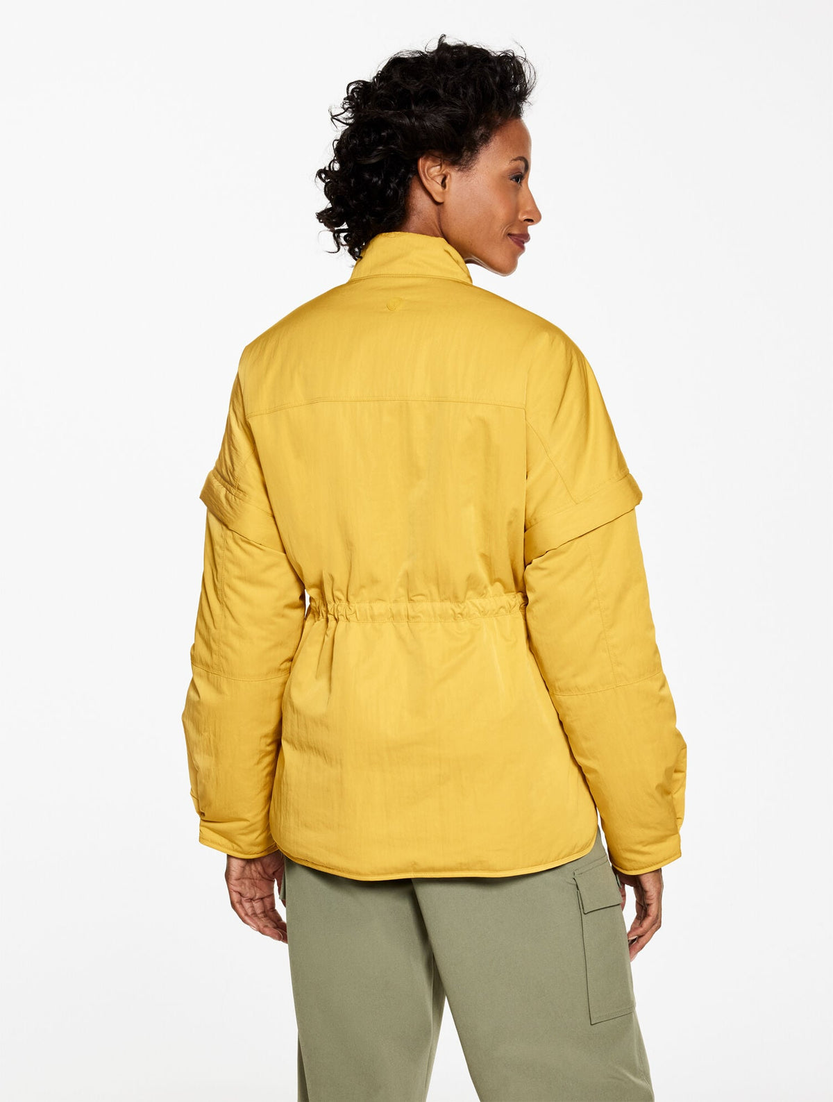 ZIP-OFF SLEEVE WOVEN JACKET