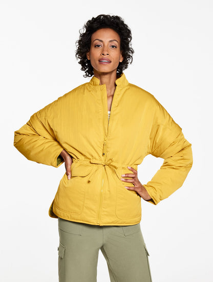 ZIP-OFF SLEEVE WOVEN JACKET