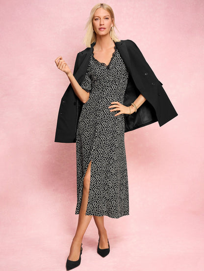 FIT & FLARE MIDI DRESS - DARLING DOT