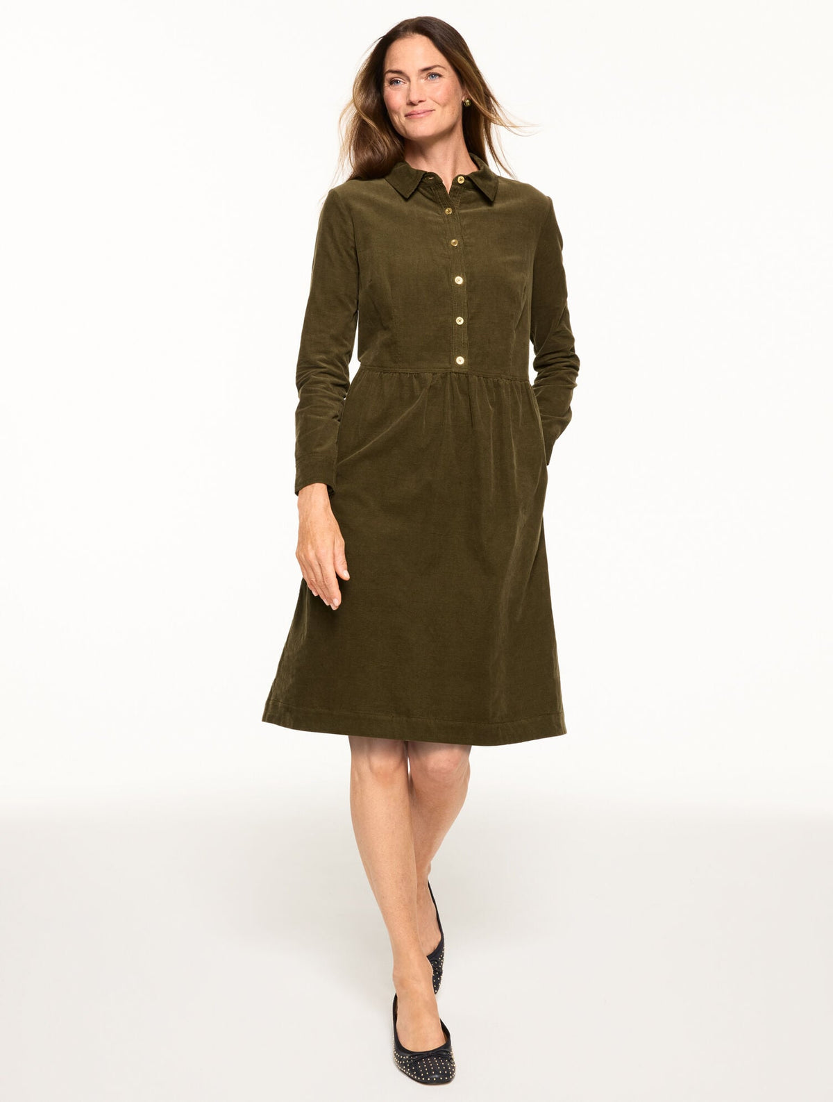 CORDUROY SHIRTDRESS