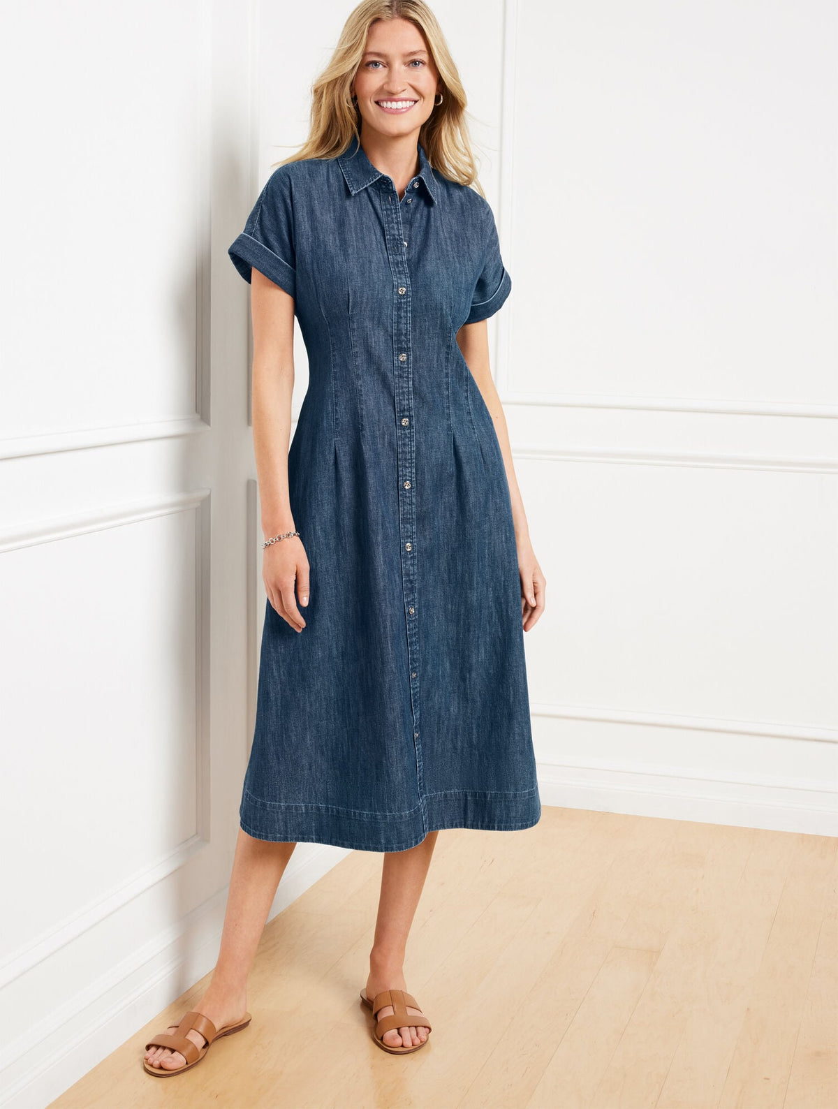 DENIM SHIRTDRESS - MARINA WASH
