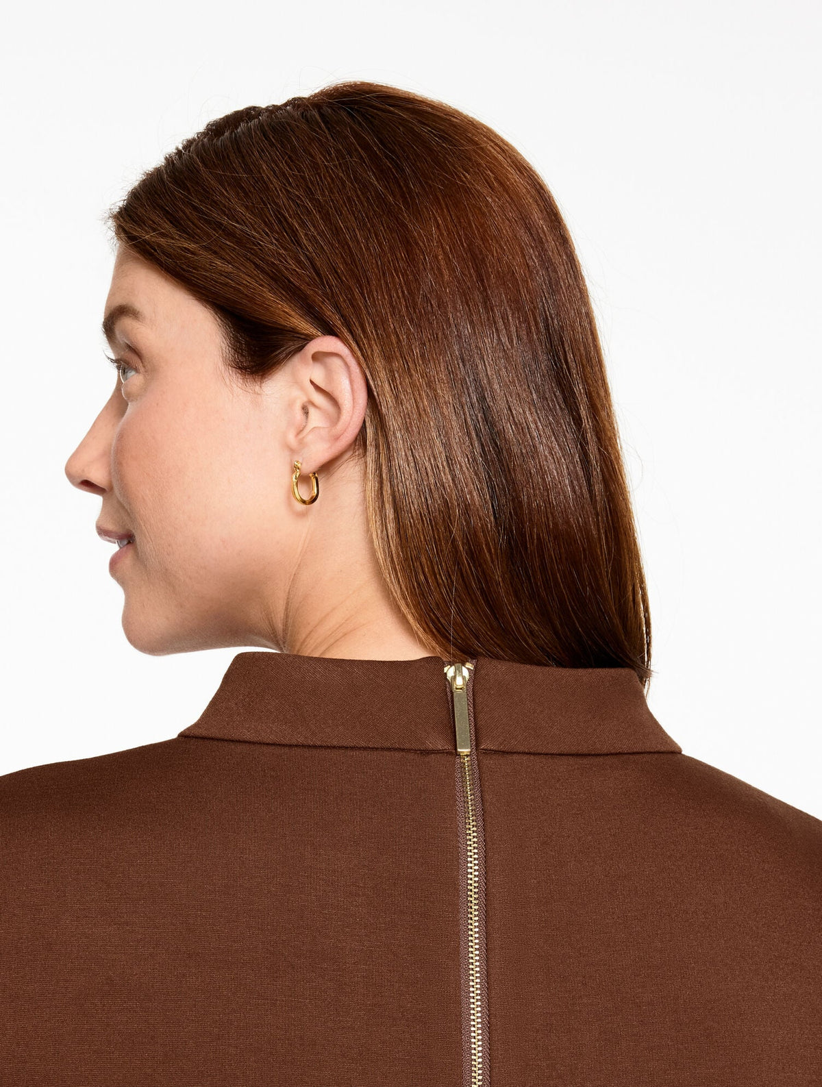 LUXE PONTE MOCKNECK DRESS