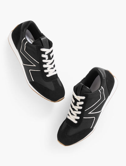 ALEX LEATHER & NYLON SNEAKERS