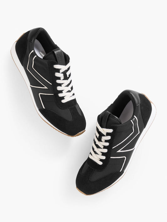 ALEX LEATHER & NYLON SNEAKERS