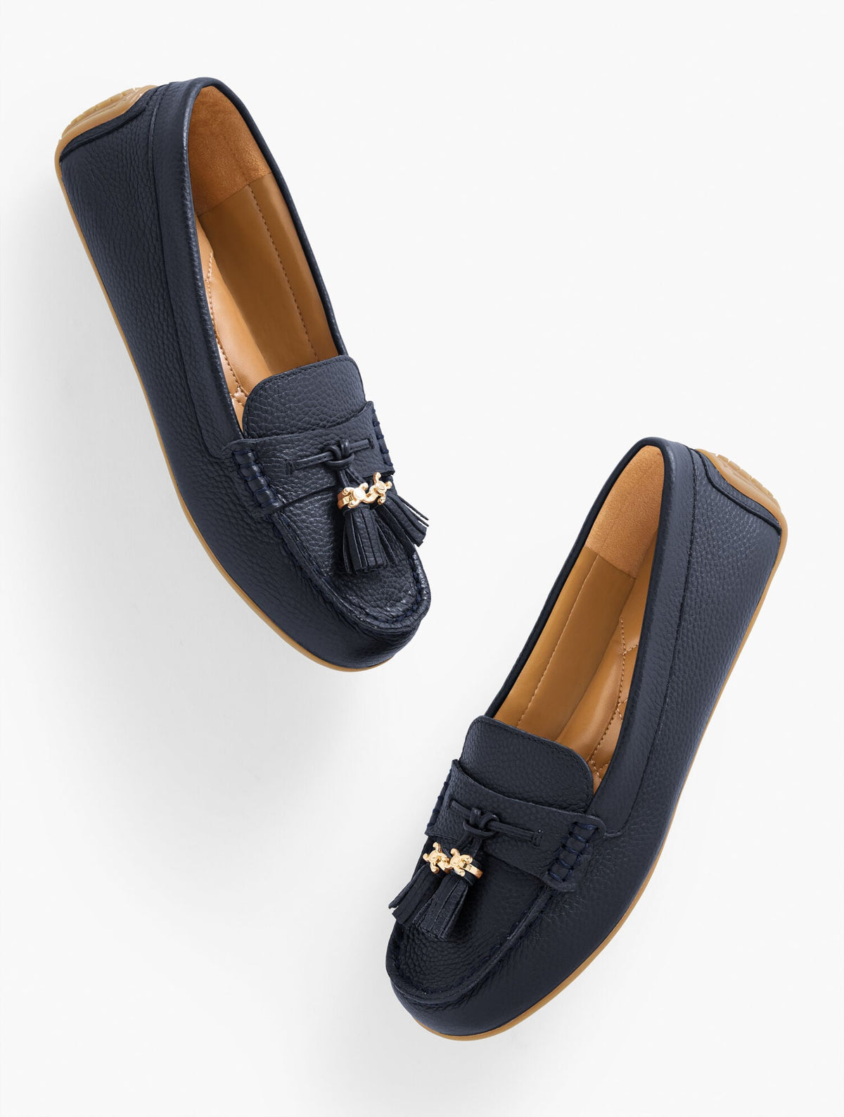 ARDEN DRIVING LOAFERS - PEBBLE LEATHER