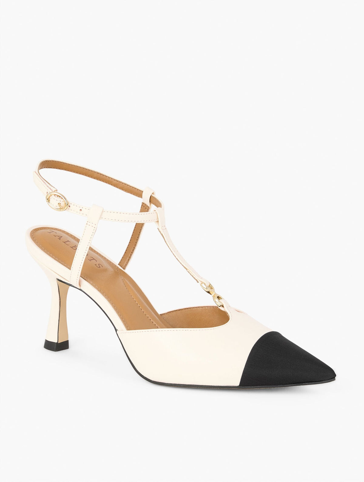 EVELYN NAPPA FLARE HEEL PUMPS