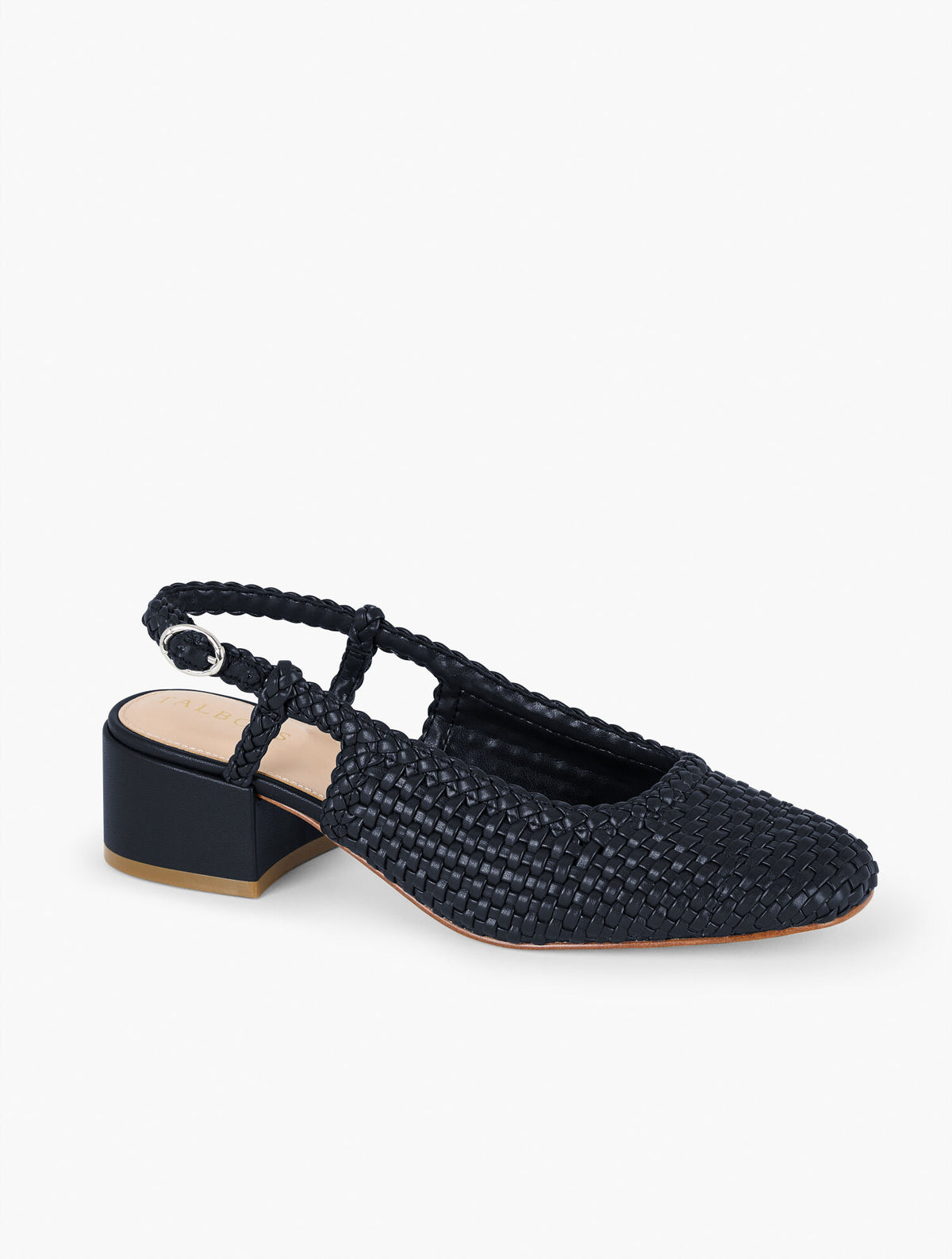 MARLOW WOVEN SLINGBACK FLATS