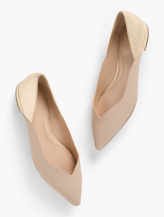 PORTIA METALLIC NAPPA FLATS