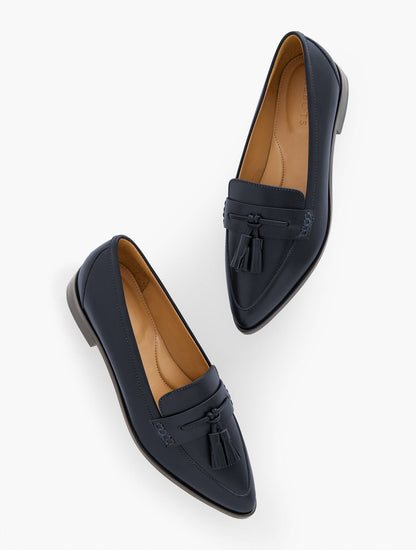 REECE POINTED TOE NAPPA LOAFERS