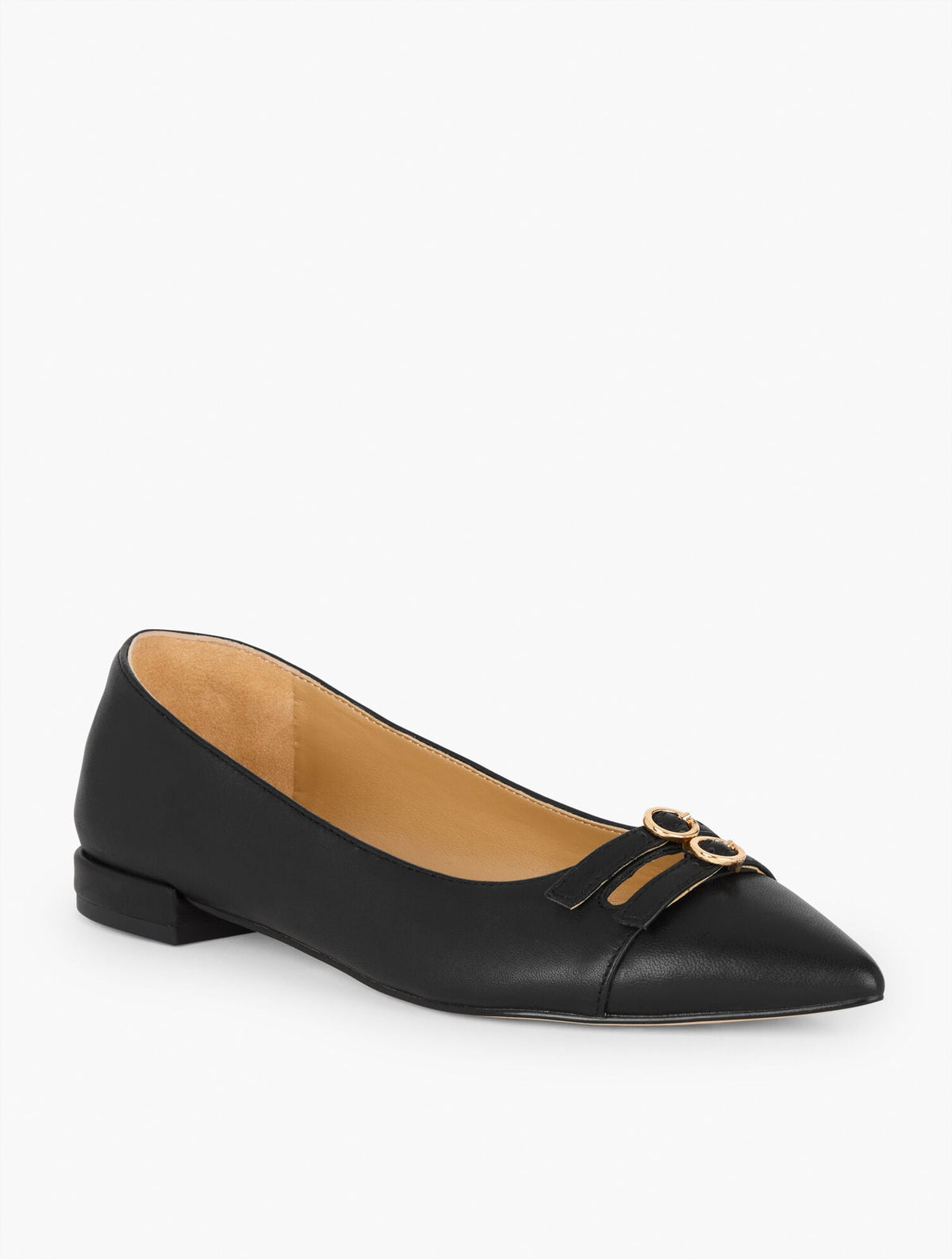 SCARLET CUT OUT NAPPA FLATS