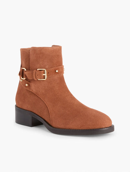 WAVERLY STUDS SUEDE ANKLE BOOTS