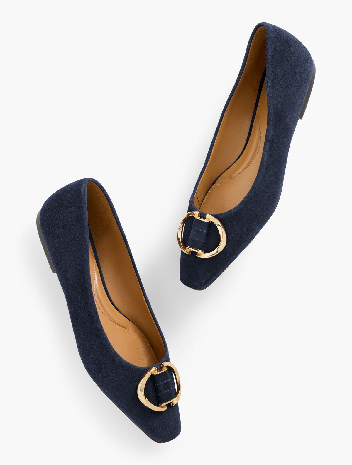WHITLEY ORNAMENT SUEDE BALLET FLATS