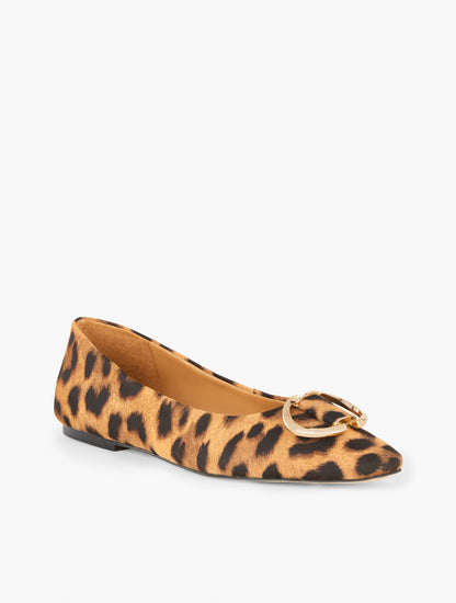 WHITLEY ORNAMENT SUEDE BALLET FLATS - PRINTED