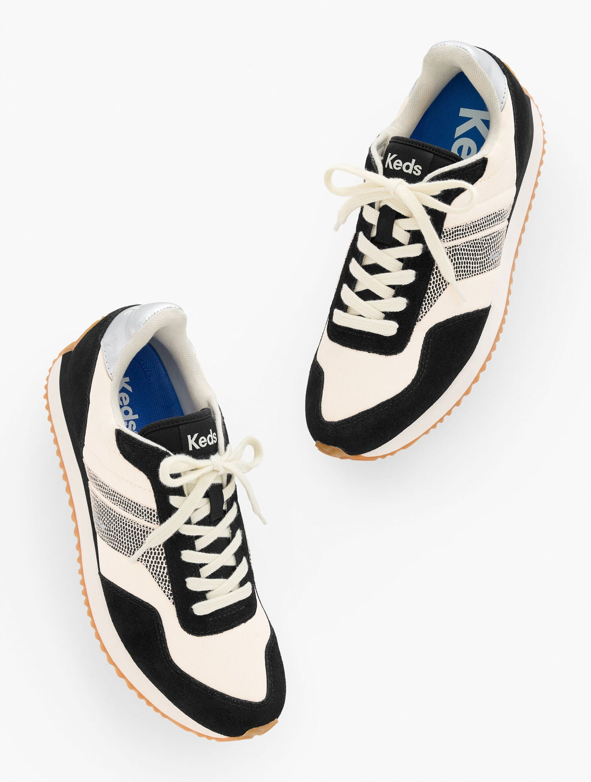 KEDS® RENA DALMATA NYLON SUEDE SNEAKERS