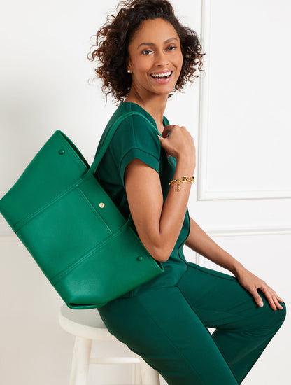 HARPER PEBBLE LEATHER TOTE
