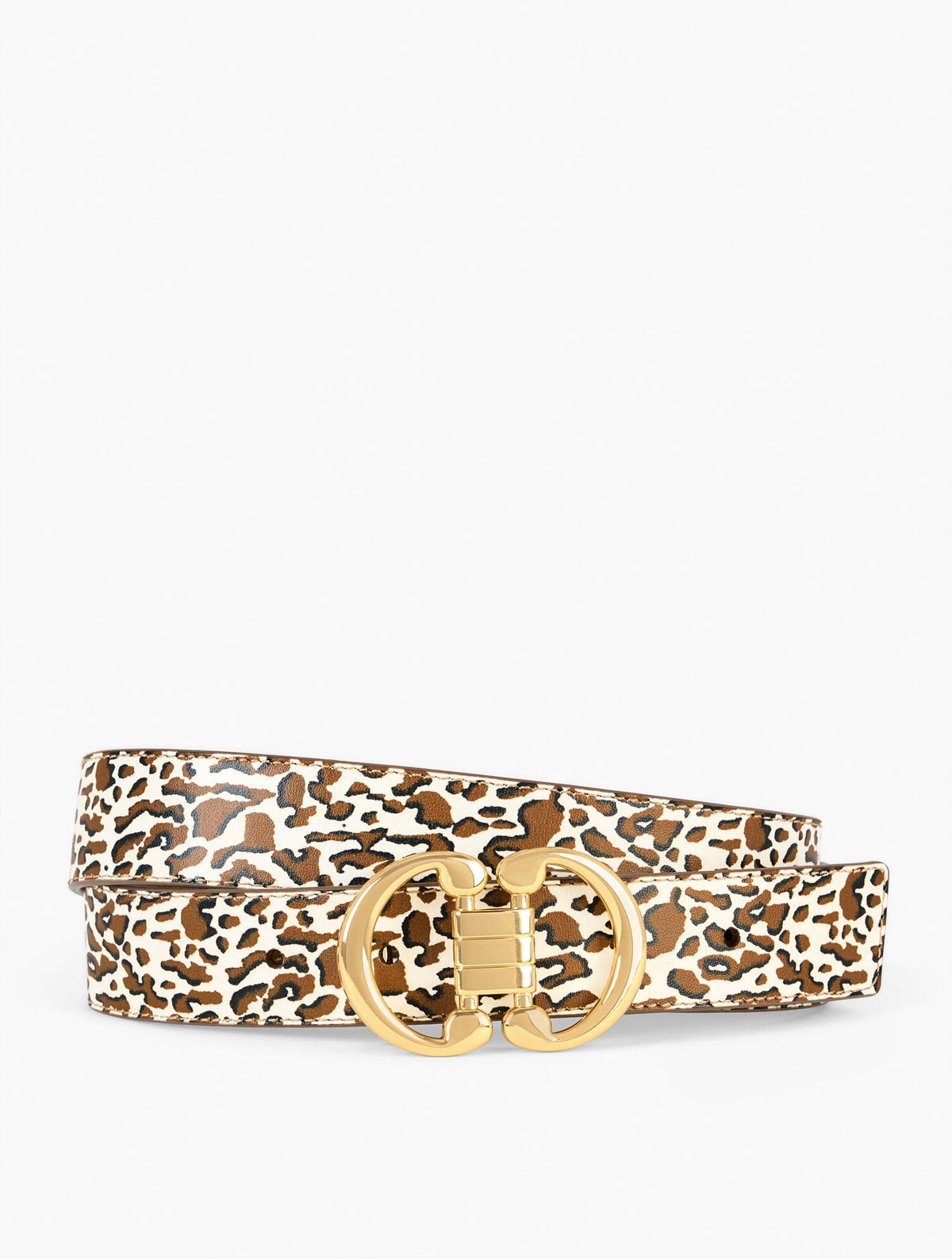 LEATHER REVERSIBLE BELT - LEOPARD