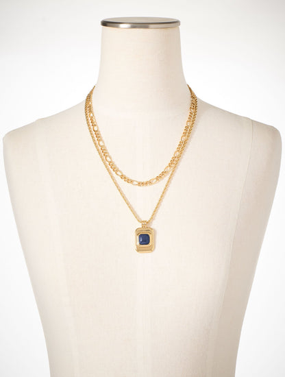 LAYERED GEO PENDANT NECKLACE