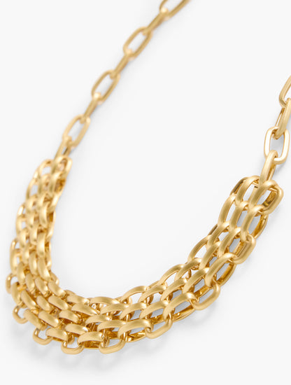 MIXED PANTHER CHAIN NECKLACE
