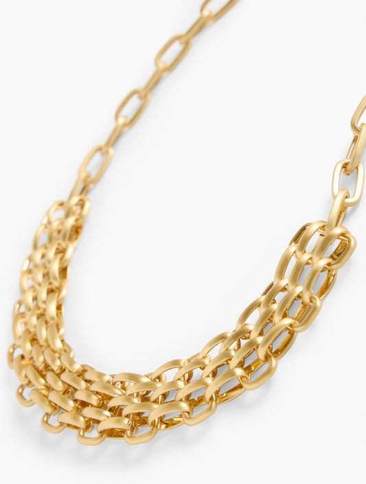 MIXED PANTHER CHAIN NECKLACE
