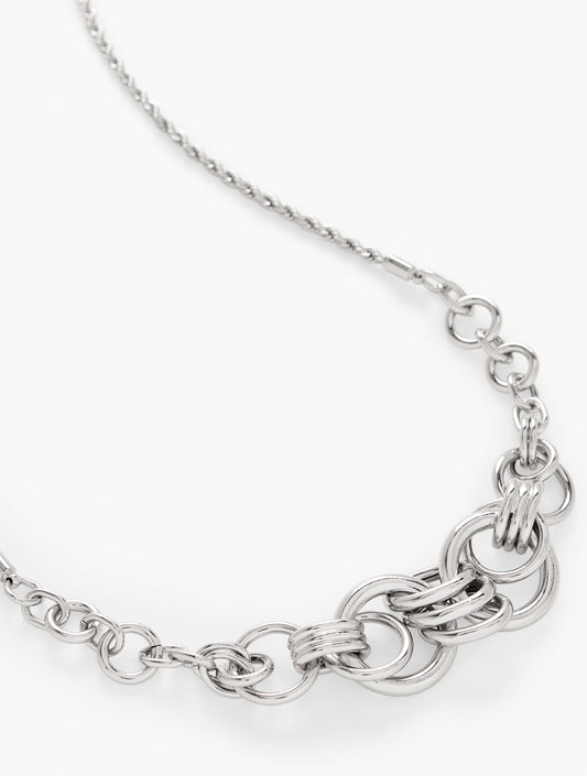 INTERLOCK SCULPTURAL NECKLACE