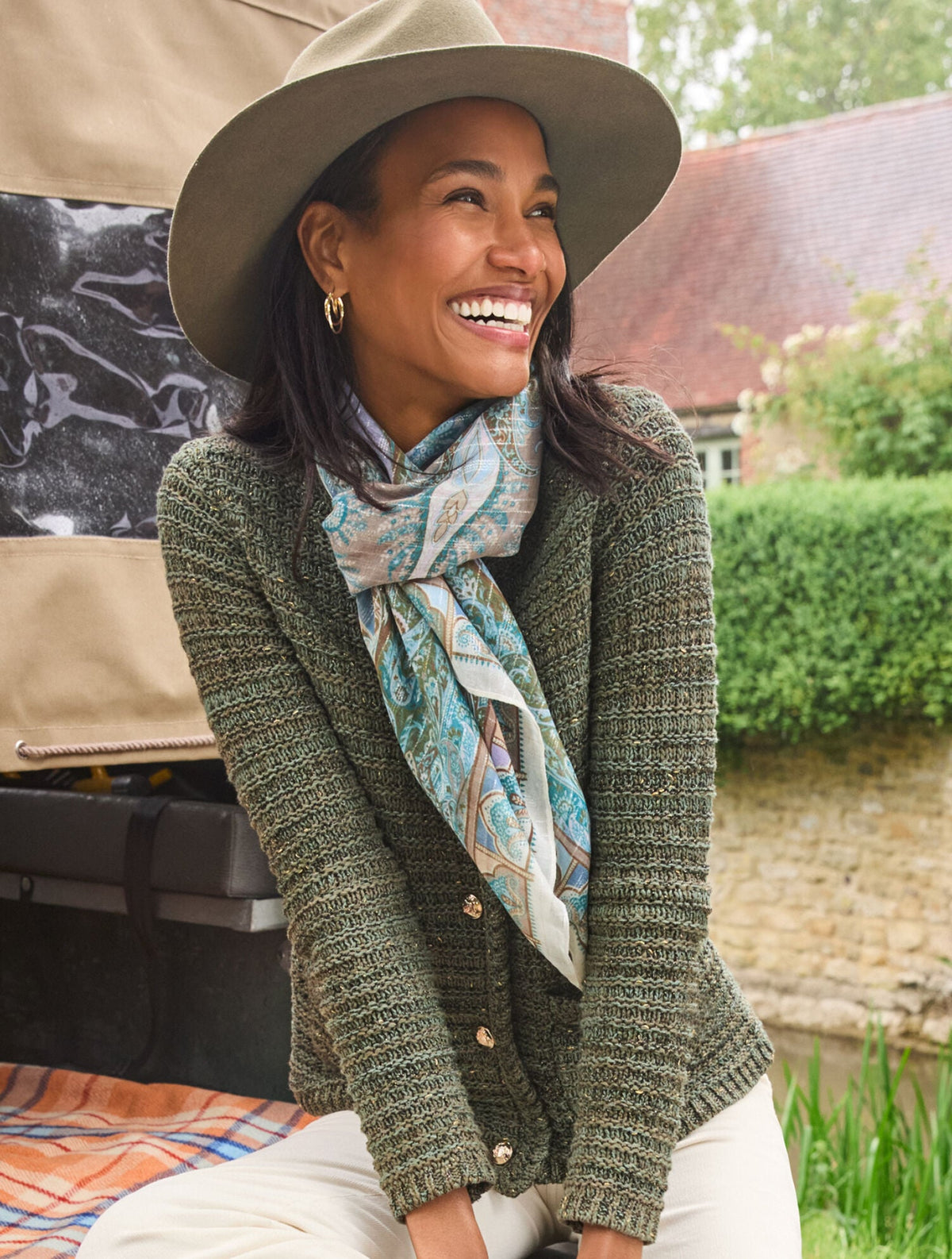 ECHO PAISLEY OVERSIZED SQUARE SCARF