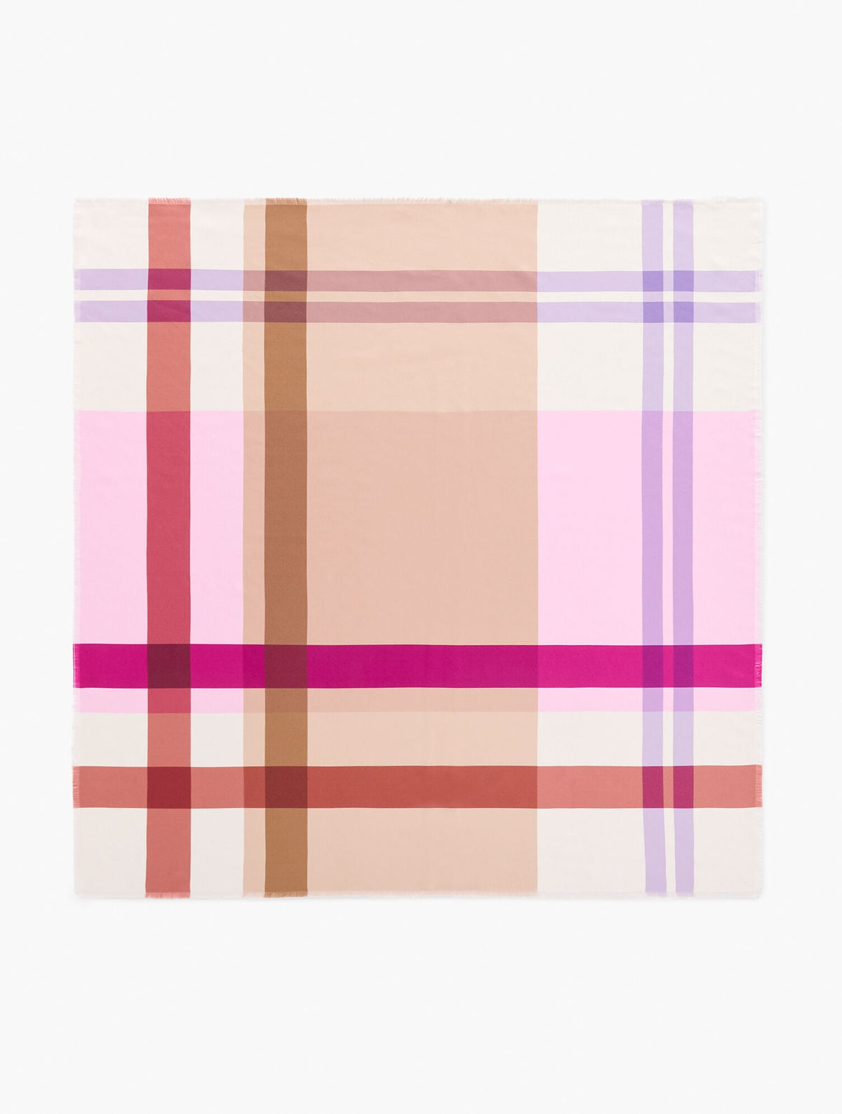 ECHO PLAID SQUARE SCARF