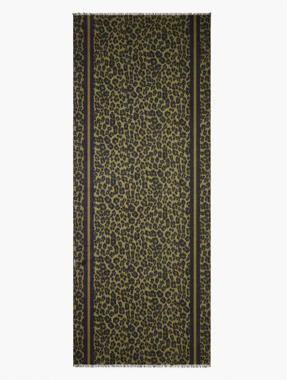 OPULENT OCELOT OBLONG SCARF