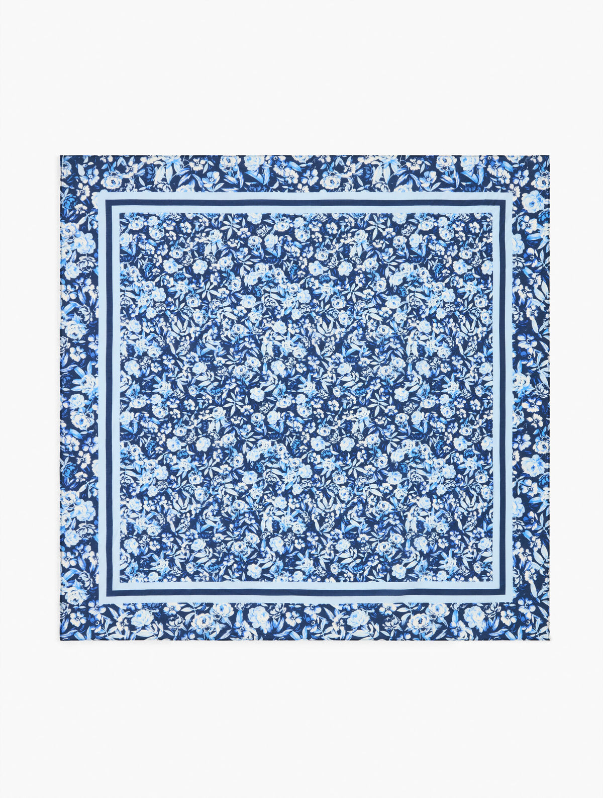 RAVISHING FLORAL SQUARE SCARF