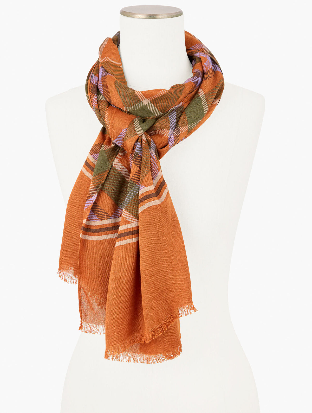 KELLYNCH PLAID OBLONG SCARF