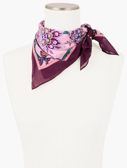 BLOOMING JACOBEAN NECKERCHIEF