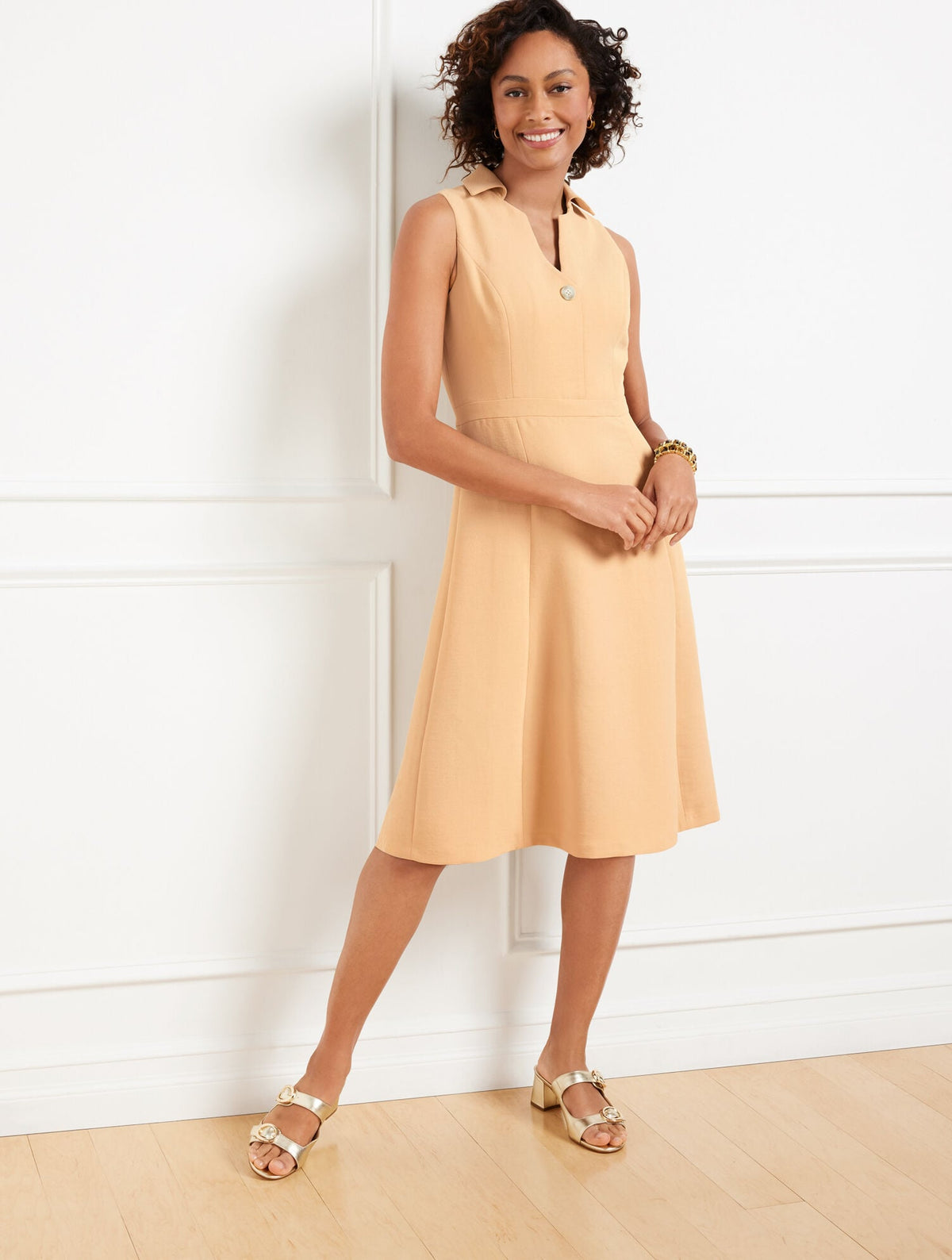 POLISHED CREPE DRESS