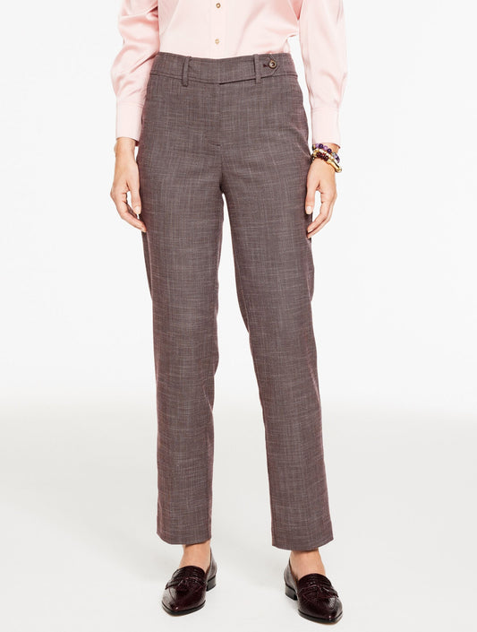 CLASSIC STRAIGHT-LEG TWILL TROUSERS