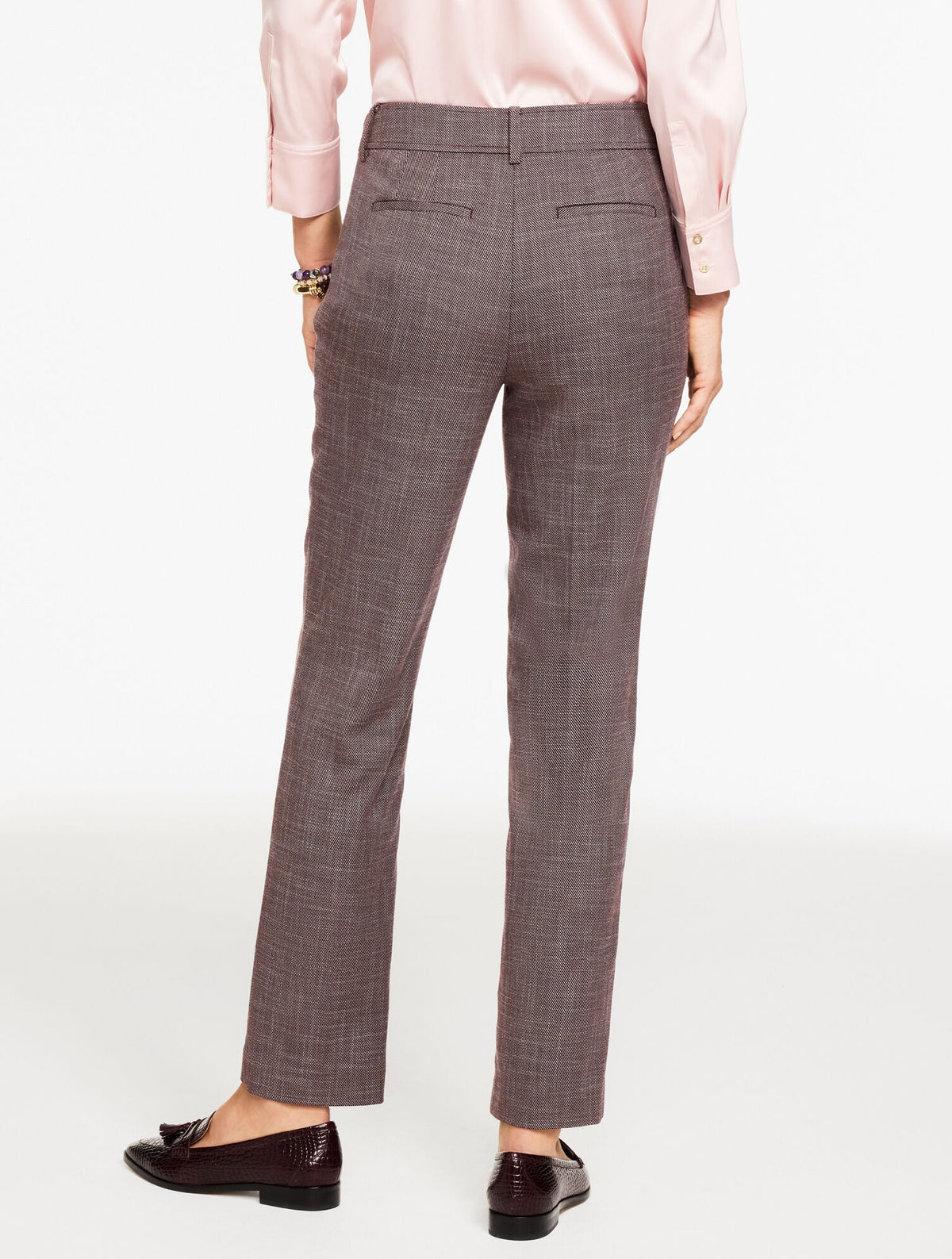 CLASSIC STRAIGHT-LEG TWILL TROUSERS