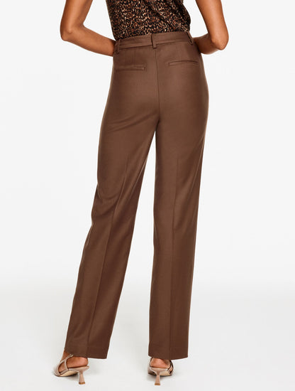 TALBOTS SOUTHAMPTON LUXE ITALIAN FLANNEL STRAIGHT LEG PANTS